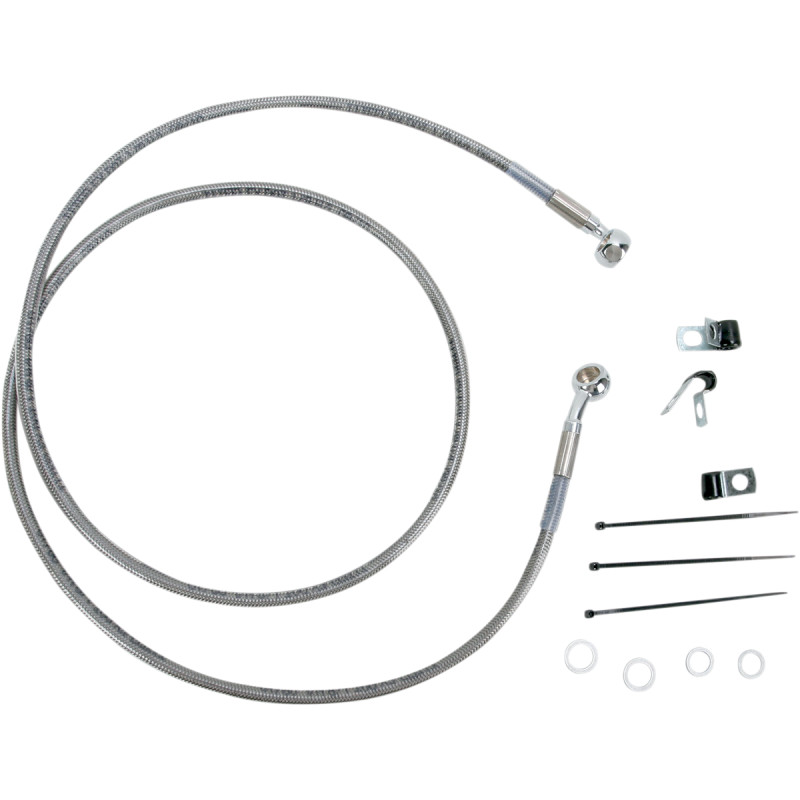DRAG SPECIALTIES Extended Length Stainless Steel Brake Line Kit - Image 24