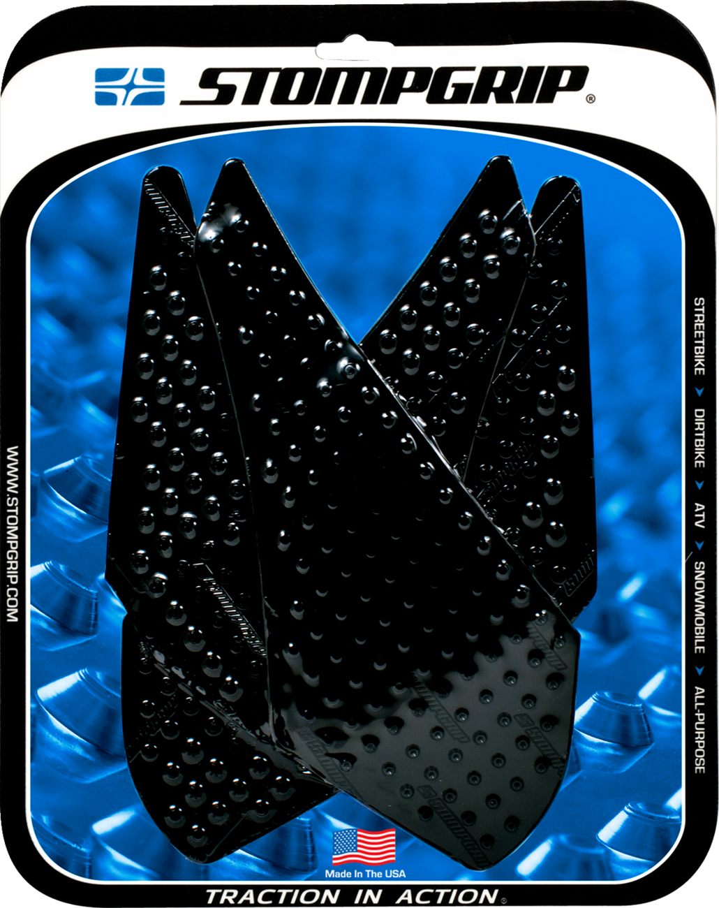 Stompgrip Tank Grips — Volcano — Black — Yamaha — YZF '07-'08