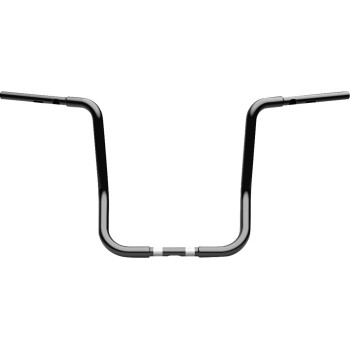 LA Choppers 1.25" Twin Round Handlebar Black 16" Rise Made in USA