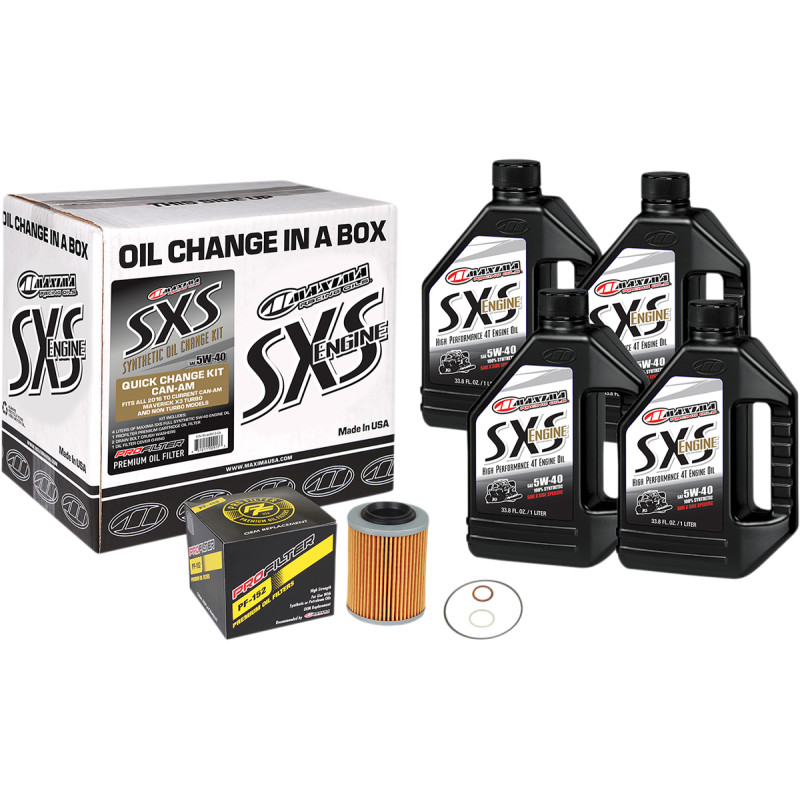 MAXIMA RACING OIL SXS/UTV Synthetic Quick Oil Change Kit - Image 2