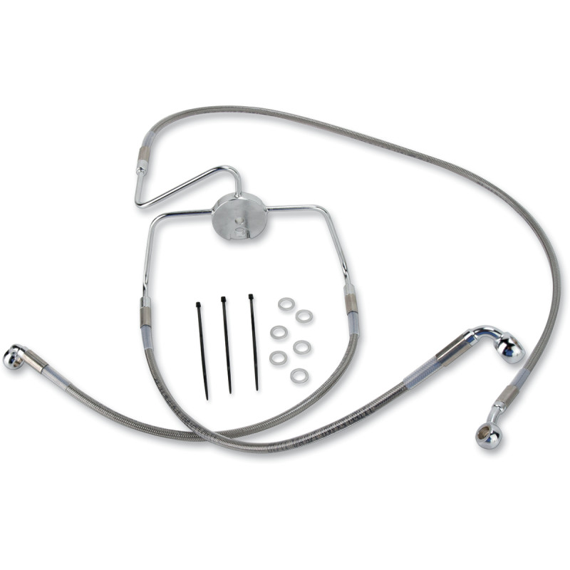 DRAG SPECIALTIES Extended Length Stainless Steel Brake Line Kit - Image 12