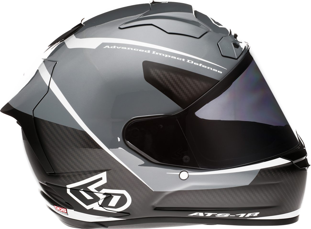6D Helmets ATS-1R Helmet — Alpha — Silver — XL
