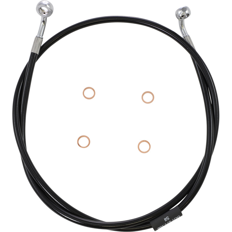LA CHOPPERS Black Braided Brake Line Kit - Image 12