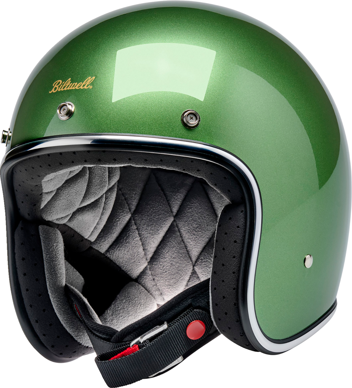 Biltwell Bonanza Helmet — Metallic Irish Green — Medium