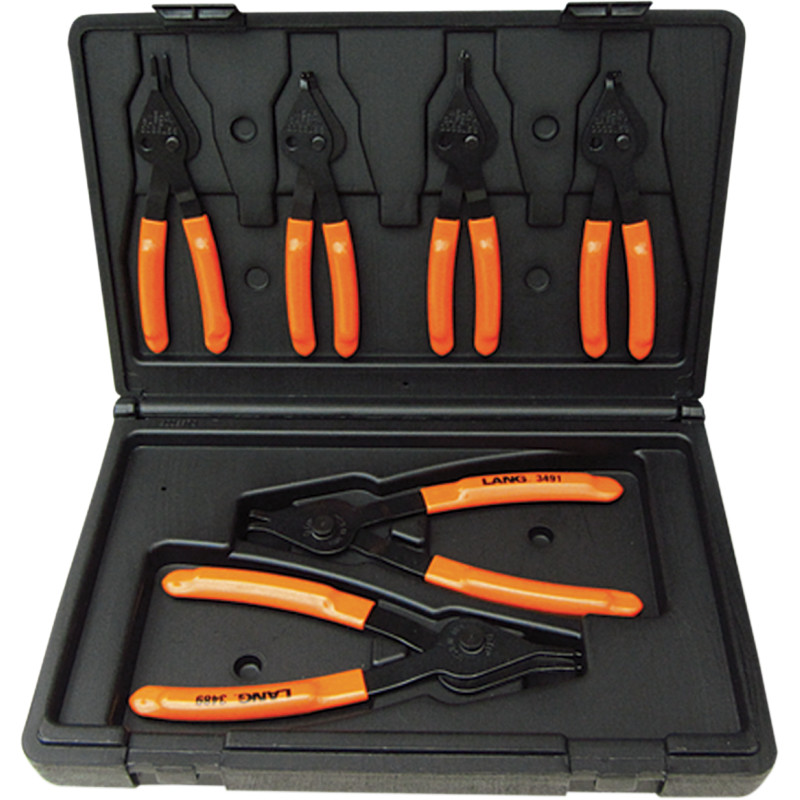 LANG TOOLS 6-Piece Snap Ring Plier Set