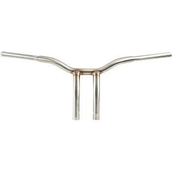 LA Choppers 1.25" Kage Fighter Welded Bent-Riser Handlebar Stainless 10"