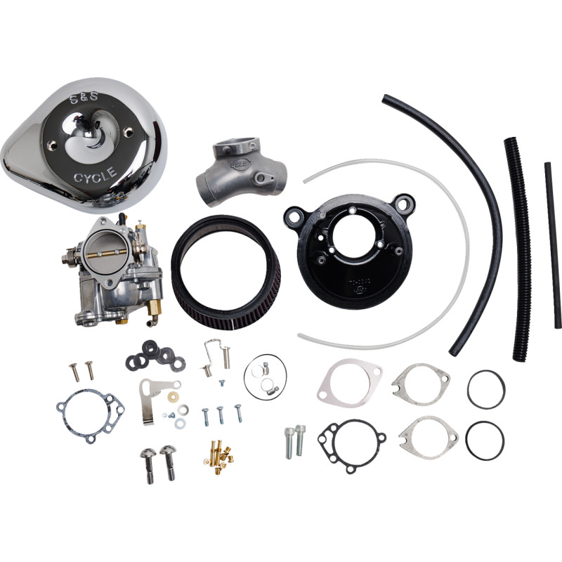 S&S CYCLE Super E Carburetor with Stealth Air Cleaner Kit