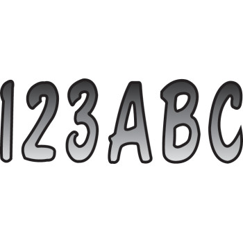 I.D. Sticker Kit - 200 Series - Silver Gradation