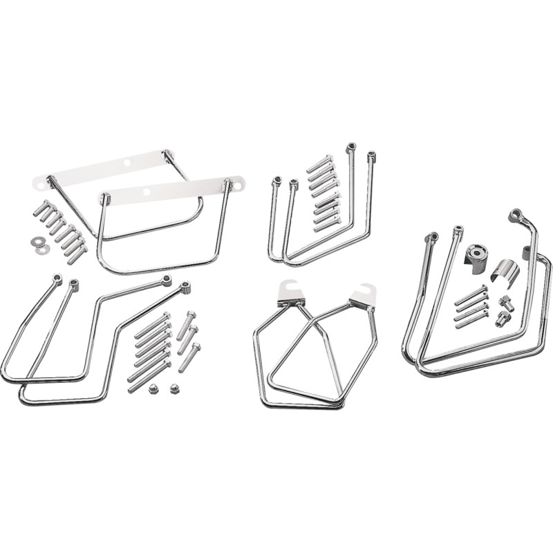 DRAG SPECIALTIES Chrome Saddlebag Support Brackets