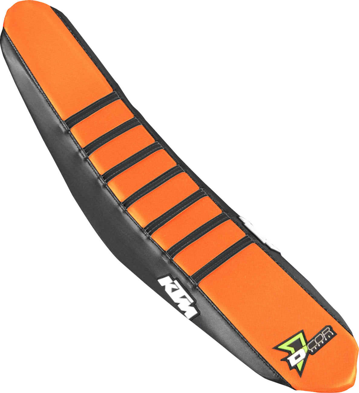 D'COR Visuals Seat Cover — Black/Orange — SX/F '16-'18