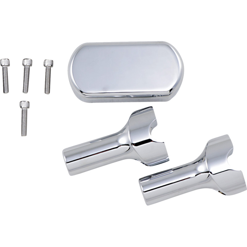 LA CHOPPERS Solid Handlebar Riser & Top Clamp Kit