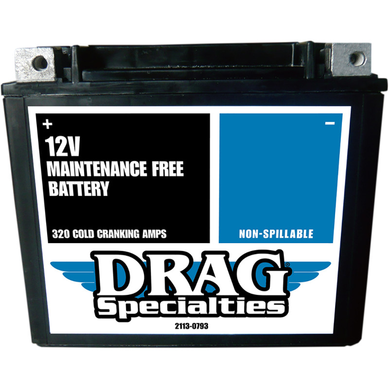DRAG SPECIALTIES Factory-Activated High-Performance AGM Maintenance-Free Battery