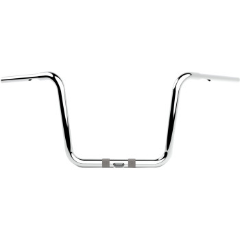 LA Choppers 1.25" Twin Round Handlebar Sharknose Chrome 12" Rise Made in USA