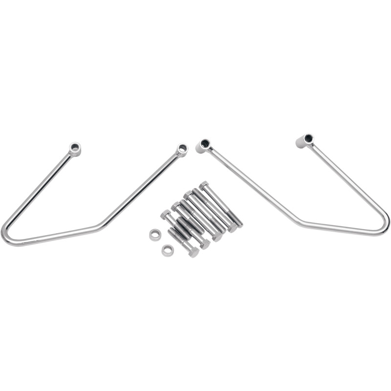 DRAG SPECIALTIES Chrome Saddlebag Support Brackets - Image 2