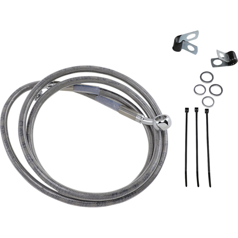 DRAG SPECIALTIES Extended Length Stainless Steel Brake Line Kit - Image 34