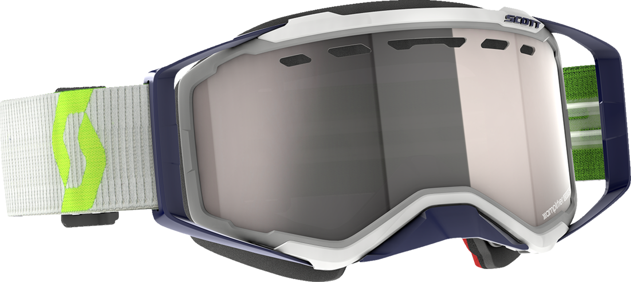 Scott Prospect Snow Cross Goggle — Gray/Yellow — Dual Pane — Enhancer Silver Chrome Lens