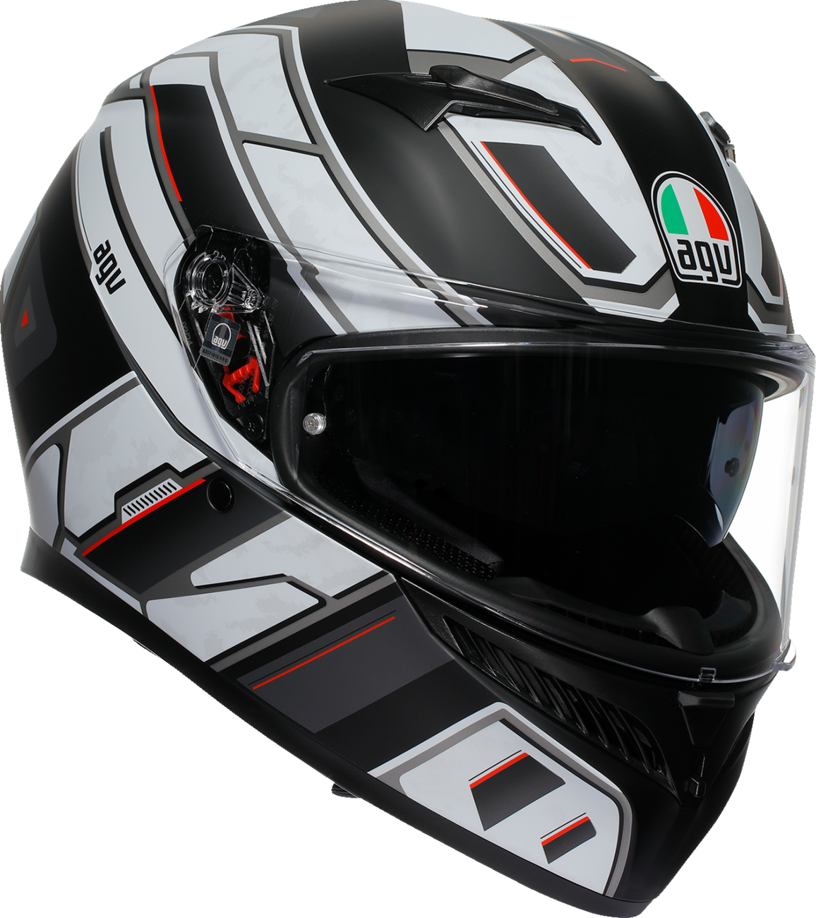 AGV K3 Helmet — Rivia — Matte Black/White — 2XL