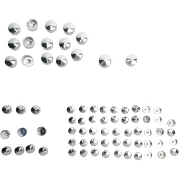 2007-2008 Harley FLT FLH Standard Bolt Cover Kit - Chrome by Drag Specialties
