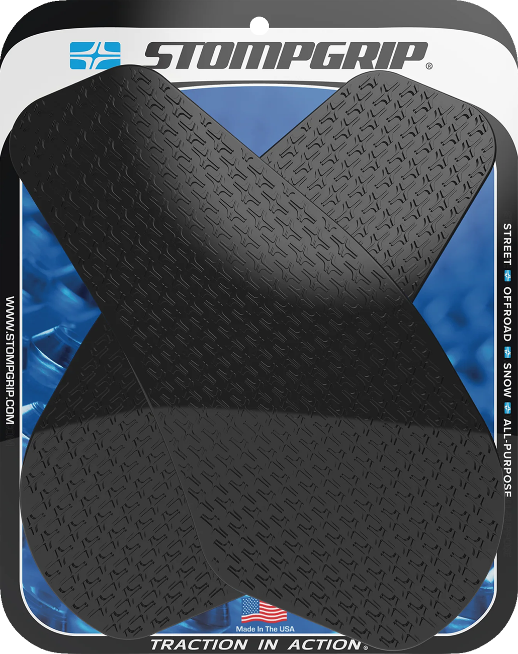 Stompgrip Tank Grips — Icon — Black — Yamaha — YZF — '03-'05