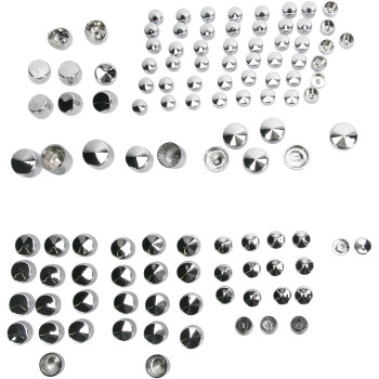 2009-2010 Harley FLT FLH Standard Bolt Cover Kit - Chrome by Drag Specialties