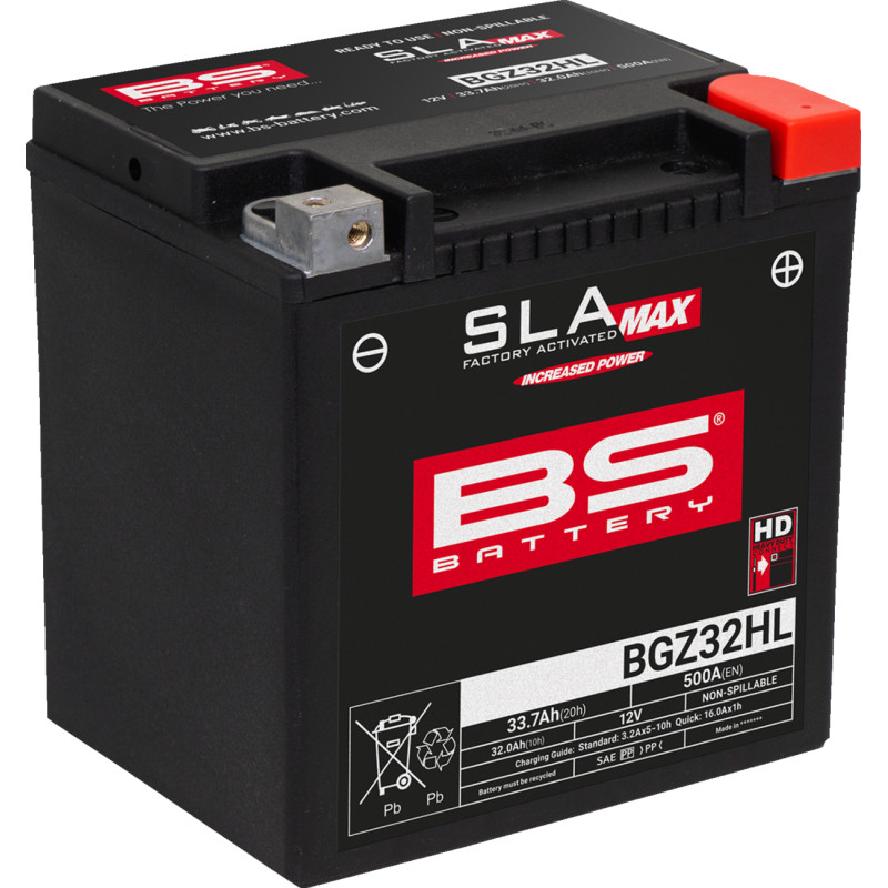 BS BATTERY SLA MAX Factory- Activated AGM Maintenance-Free Battery