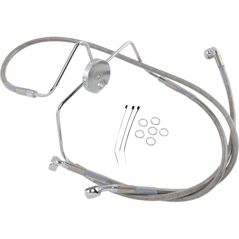 DRAG SPECIALTIES Extended Length Stainless Steel Brake Line Kit - Image 13