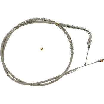 Stainless Steel Idle Cable - +6" - '06-'17 Dyna
