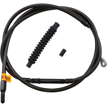 LA Choppers Midnight Braided Clutch Cable 18-20" Apes 08-16 Touring/Trike
