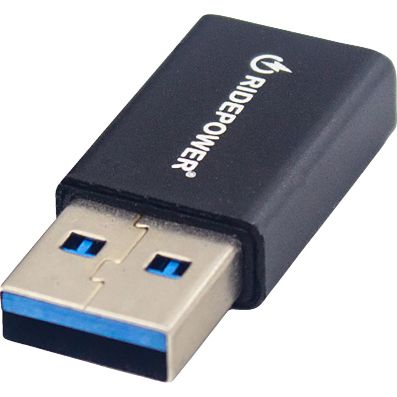 RIDEPOWER Male USB to Female USB-C Compact Power Adapter