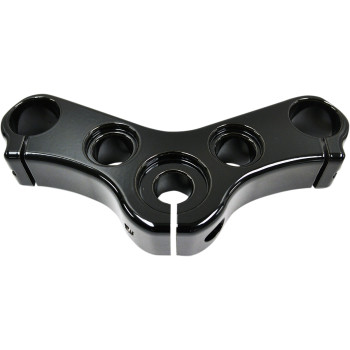 LA Choppers Top Triple Clamp Gloss Black Powdercoat Made in USA