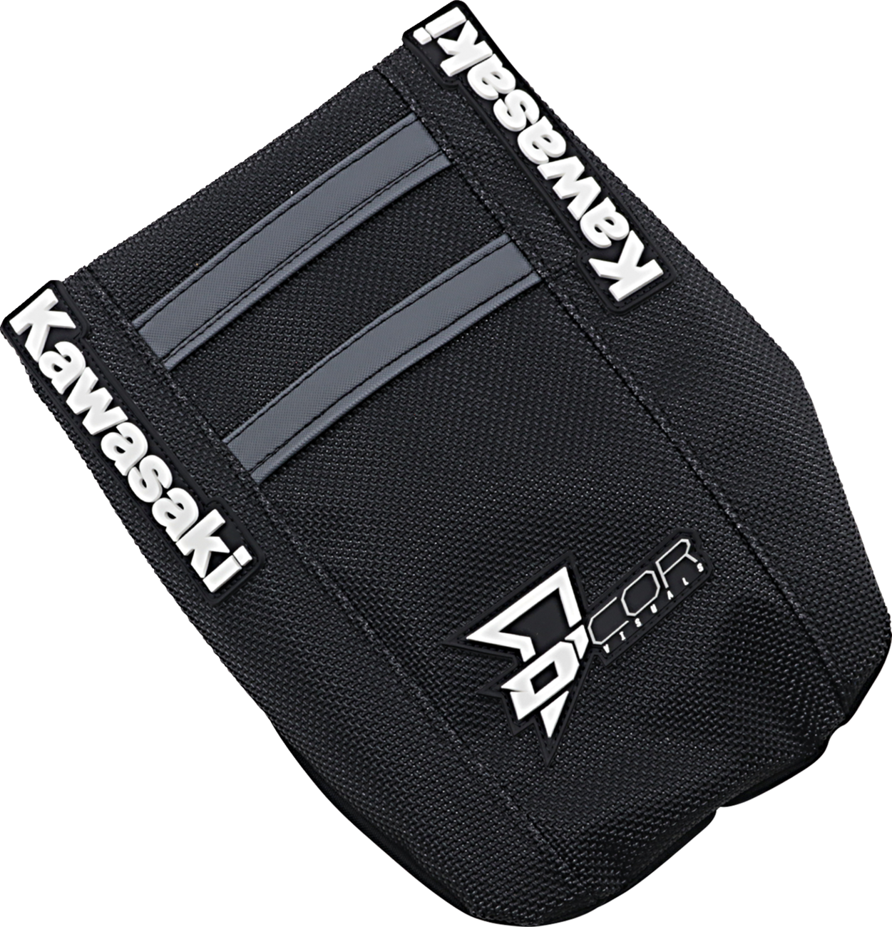 D'COR Visuals Seat Cover — Black/Gray — KX '19-'26