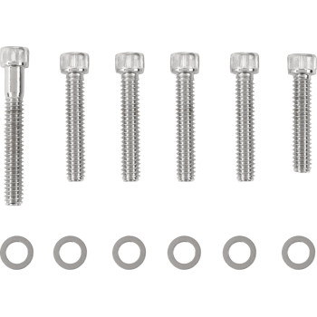 1993-2000 Harley FL FX Knurled Chrome Cam Cover Bolt Kit