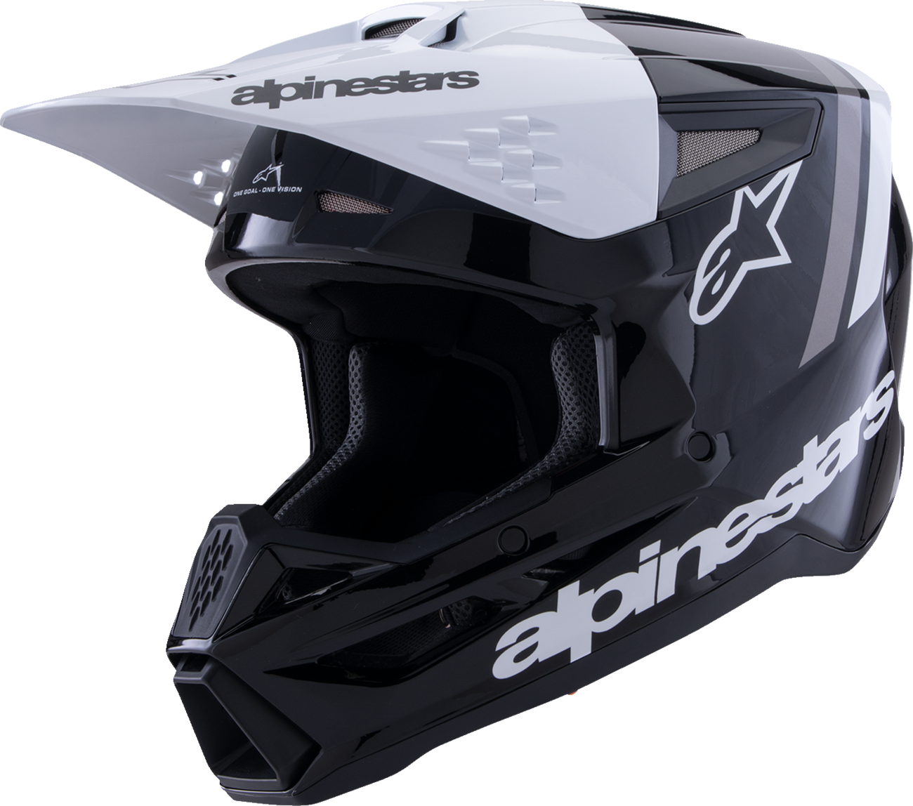Alpinestars SM3 Helmet — Radium — Gloss Black/White/Gray — Medium