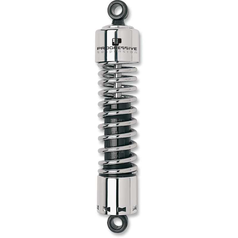 PROGRESSIVE SUSPENSION 412 Series Shocks — Chrome/Black