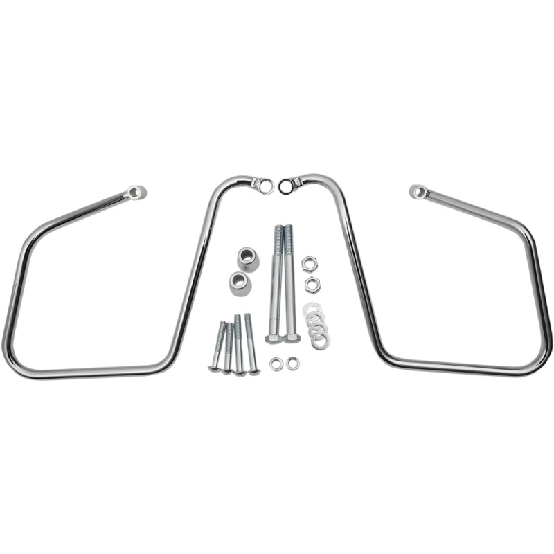 DRAG SPECIALTIES Chrome Saddlebag Support Brackets - Image 3