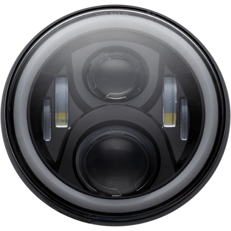 CUSTOM DYNAMICS 7" LED Halo Headlamp with Mounting Ring