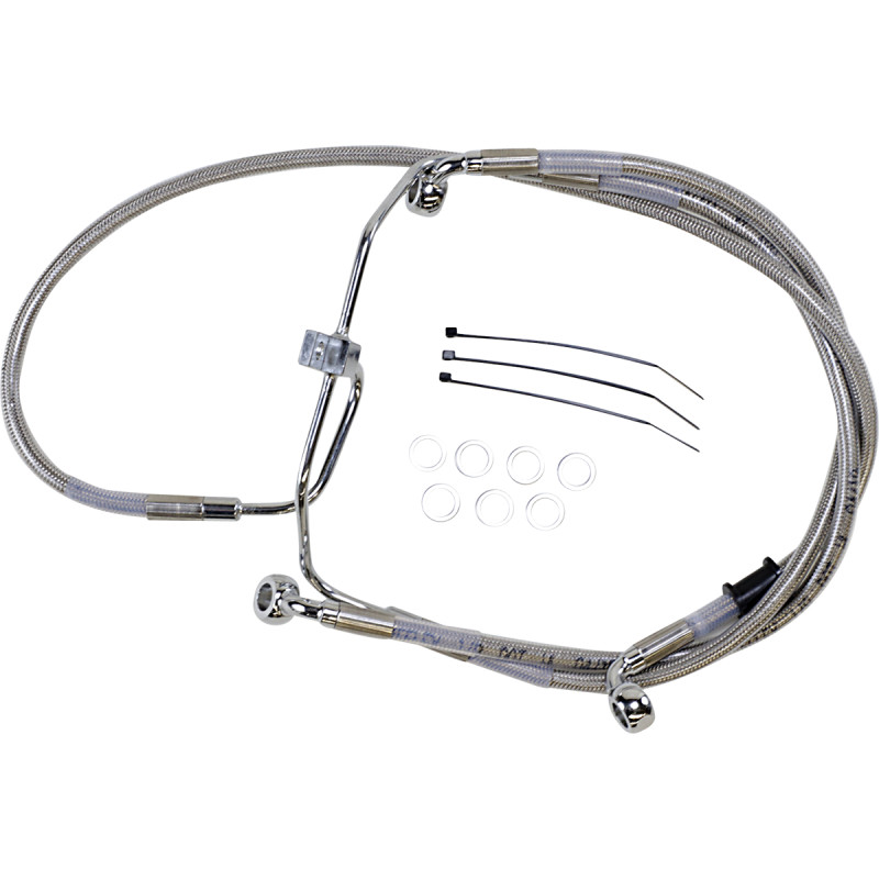 DRAG SPECIALTIES Extended Length Stainless Steel Brake Line Kit - Image 43