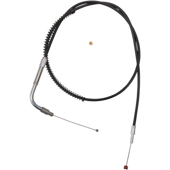Black Vinyl Throttle Cable - +3" Size - 34-1/2" Length