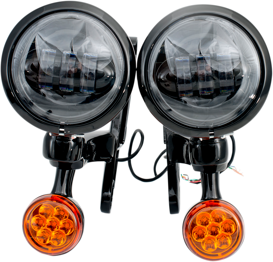 Rivco Products Turn/Run Lights — LED — 4-1/2" — Black/Black