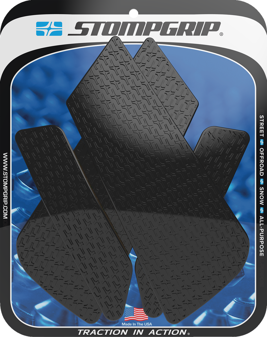 Stompgrip Tank Grips — Icon — Black — BMW — F/M/S '20-'24