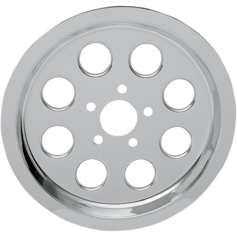 DRAG SPECIALTIES Chrome Outer Rear Pulley Insert — 70
