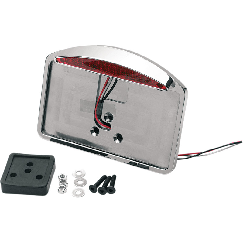 DRAG SPECIALTIES LED Half-Moon Taillight/License Plate Mount