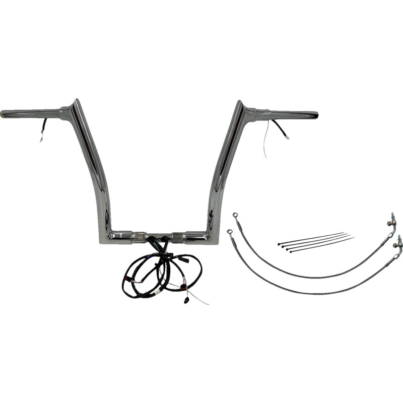 FAT BAGGERS INC. EZ Install Wired 1-1/2" Pointed Top Handlebar Kit - Image 7