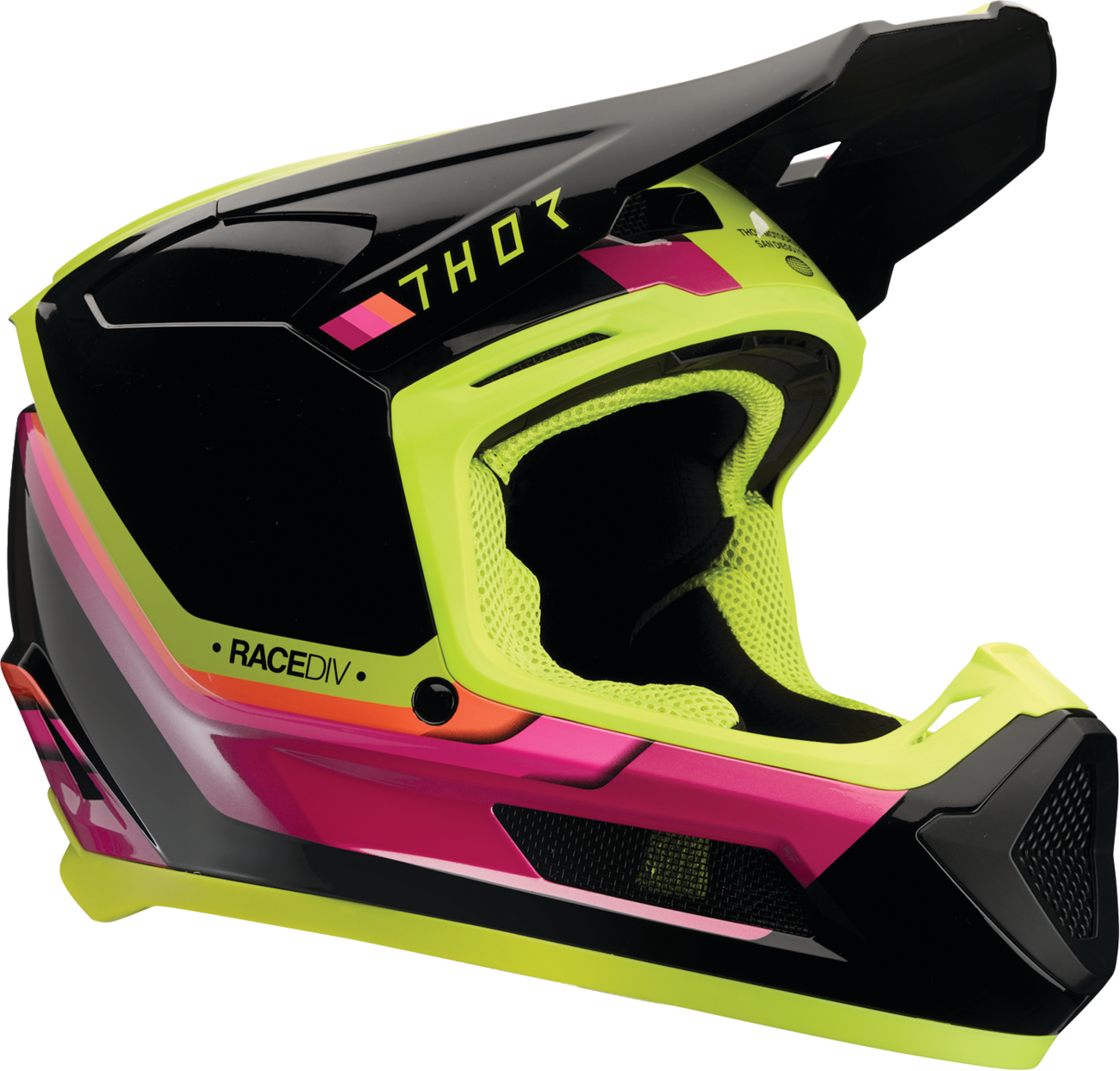 Thor Youth Fleet Helmet — Defy — Black/Acid — Large