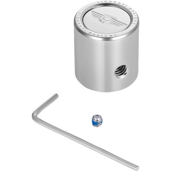 Heel-Toe Shifter Cover - Logo - Stainless Steel