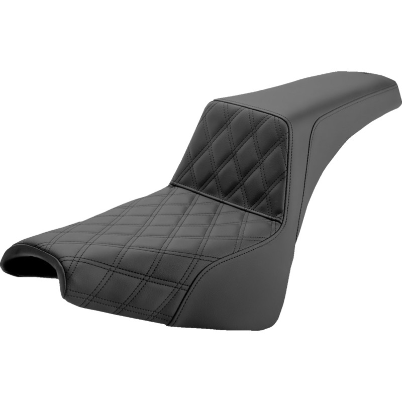 SADDLEMEN Step-Up Seat — Front Lattice Stitch
