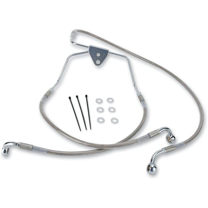 DRAG SPECIALTIES Extended Length Stainless Steel Brake Line Kit - Image 7