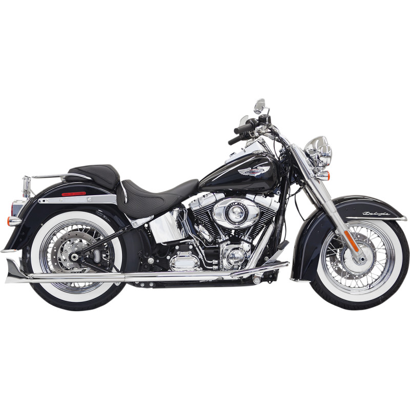 BASSANI XHAUST True Duals Exhaust System with Fishtail Mufflers — without Baffles
