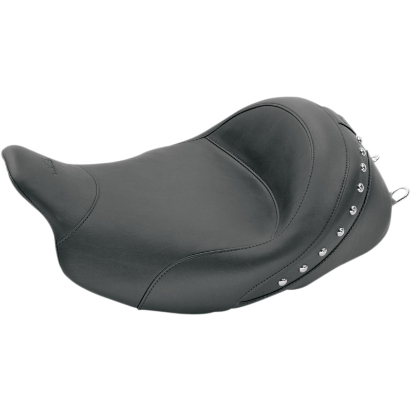 MUSTANG Studded Vinyl Solo Seat — without Backrest
