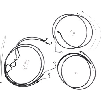 2017-2020 Harley-Davidson FLHR KARBONFIBR Designer Handlebar Installation Kit 8"